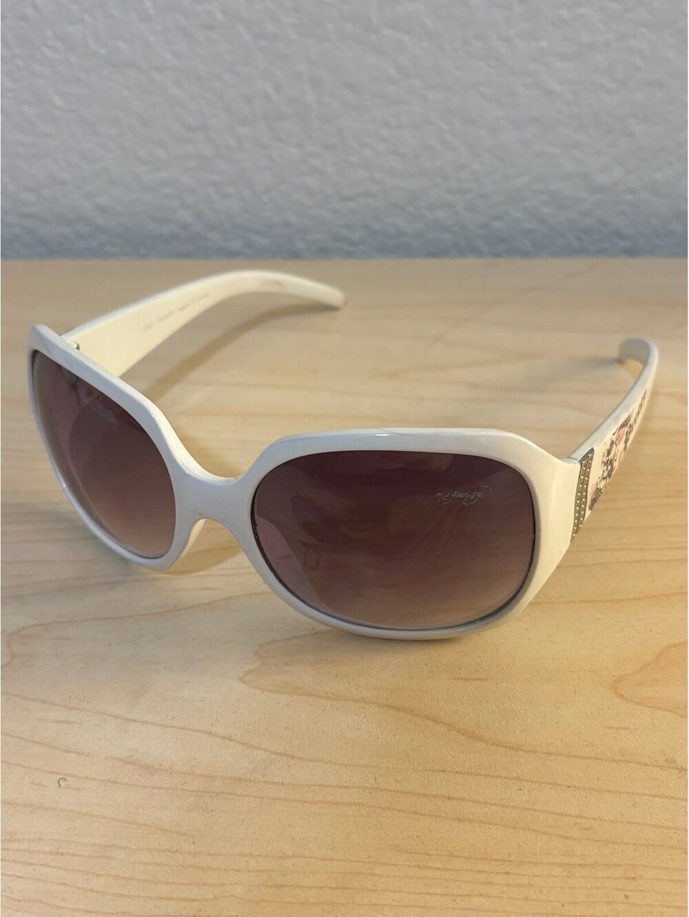 Ed Hardy White Sunglasses